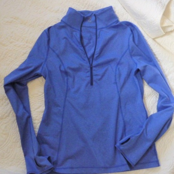 Zella Tops - Zella Zip Indigo Blue Top